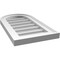 Ekena Millwork Round Top Surface Mount PVC Gable Vent w/ 2"W x 1-1/2"P Brickmould Frame, 12"W x 22"H GVPRT12X2202SN - alternate 3